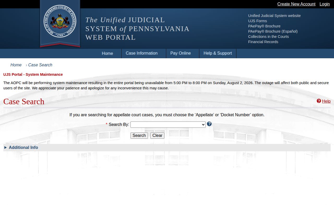 Schuylkill County released inmate criminal court search